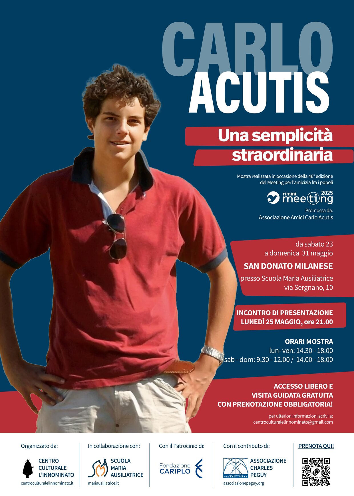 Carlo Acutis - Una semplicità straordinaria, locandina della mostra